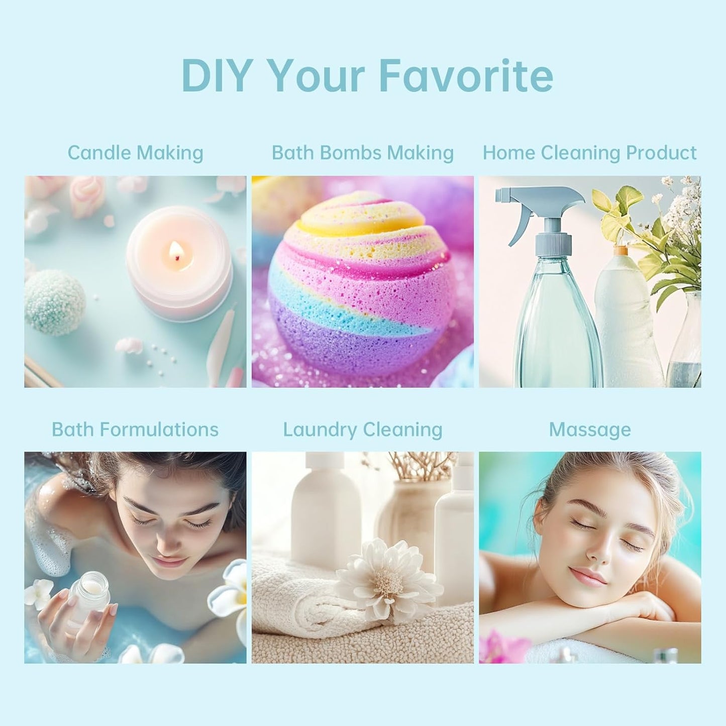 PACK OF 6 Christmas Essential Oil Set