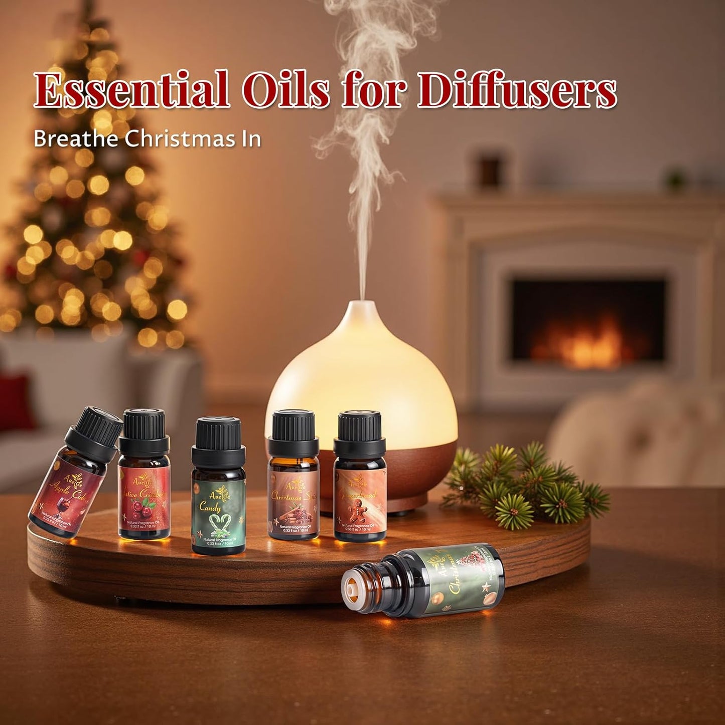 PACK OF 6 Christmas Essential Oil Set