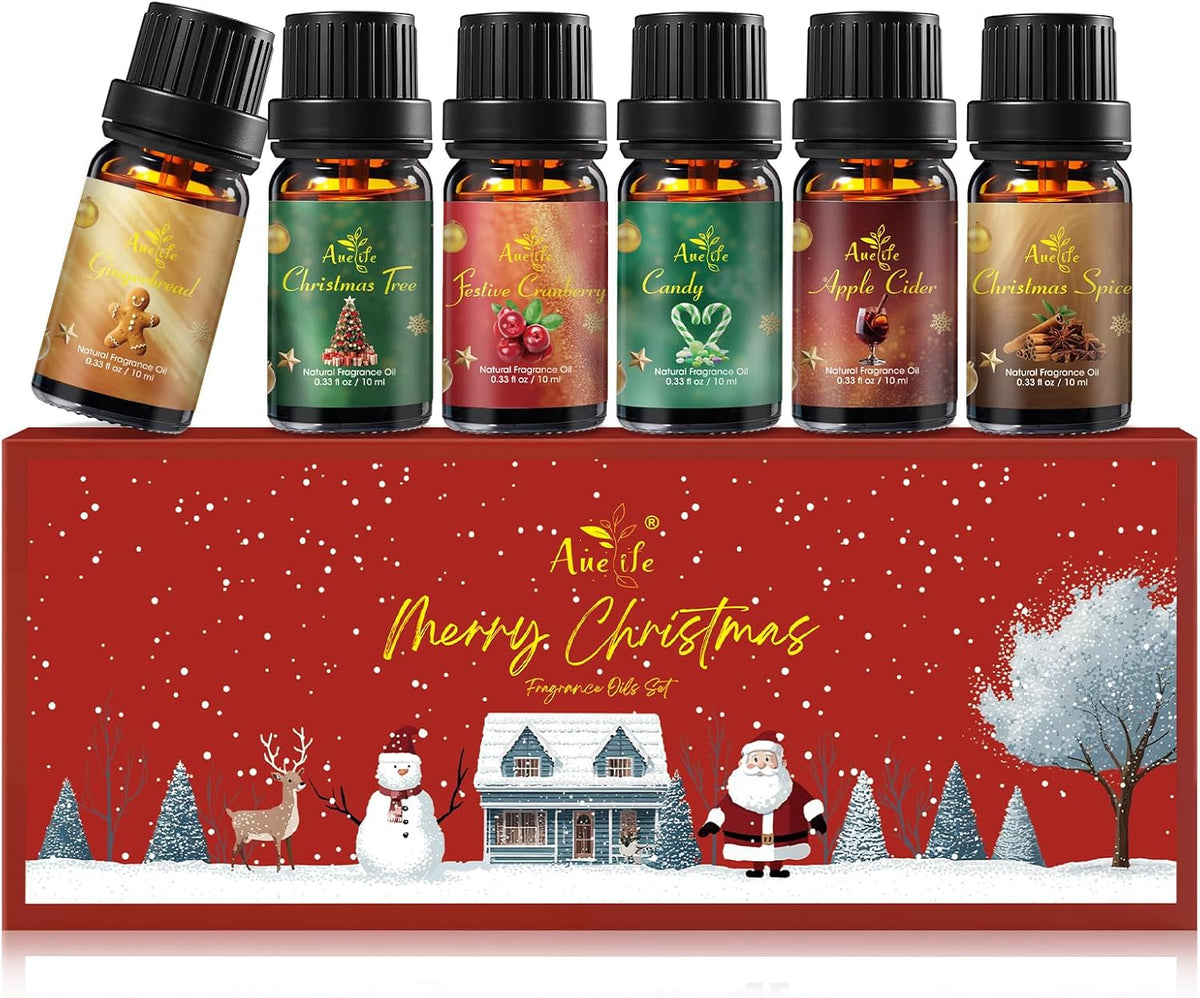 PACK OF 6 Christmas Essential Oil Set