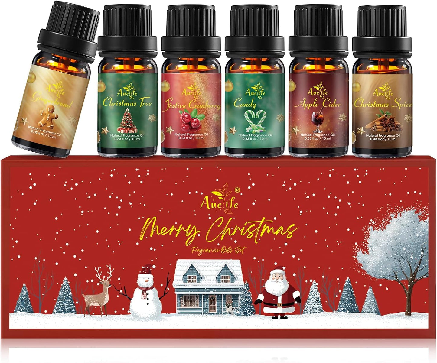 PACK OF 6 Christmas Essential Oil Set