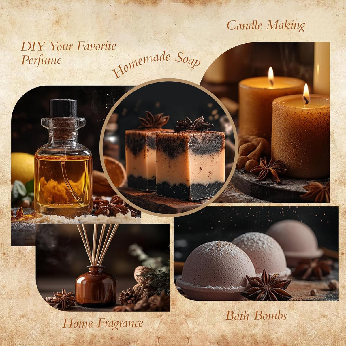 PACK OF 6 Christmas Essential Oil Set